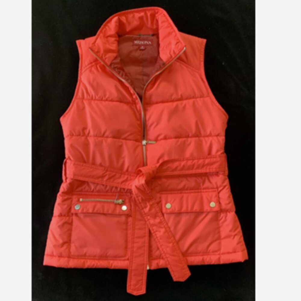 Merona Puffer Vest Women's Size M Zip Front Lightweight Outdoor Sport‎ Casual